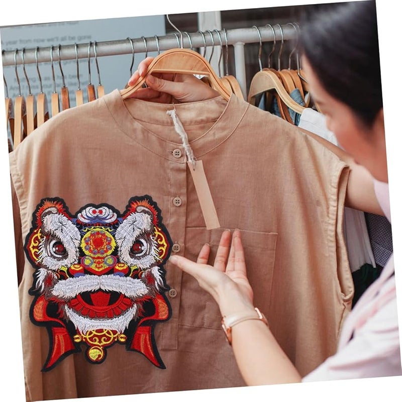 Large Lion Embroidered Patch For Jeans DIY Clothing Sewing Applique Decorative Accessory - Image 3
